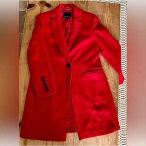 Banana Republic Vibrant Red Blazer Coat